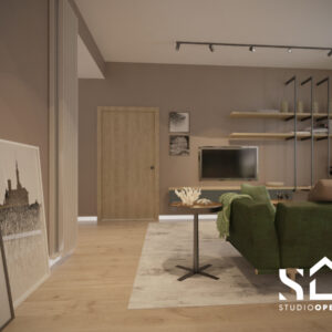 Casa FGSTUDIO OPEN SPACE - progetto - soggiorno